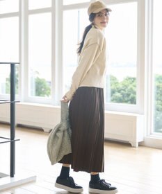 ANY SIS 【洗える・2SET】ボリューム ニット × スエードライク スカート セット