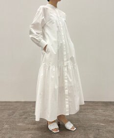 UNFILO 【洗える】イージーケア シャツワンピース