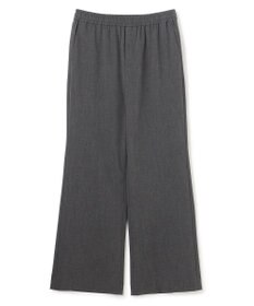 UNFILO 【セットアップ着用可/ウエストゴム】マイビューティ セミフレアパンツ チャコール