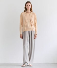 BEIGE， JULIE / コットンシルク クルーネックカーディガン