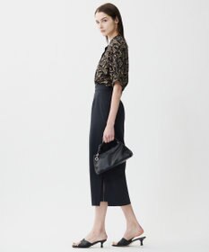 ICB 【洗える】シェルタリングドライサテン タイトスカート