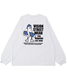 WEGO 【ユニセックス着用ITEM】別注VISIONゴーストスケータープリントT（LS）