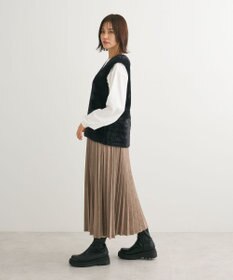 Green Parks シャギーＶネックニットベスト