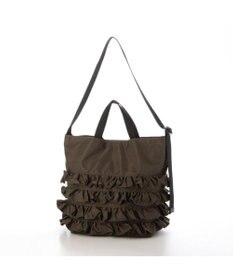 UNBILLION カシュカシュ cachecache / ナイロンフリル2wayトートバッグ