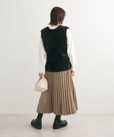 Green Parks シャギーＶネックニットベスト