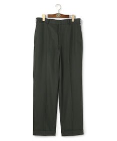 J.PRESS MEN 【J.PRESS ORIGINALS】Cotton Polyester Drill New Piped Stem Slacks / Big Back Belt / Japan Made