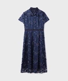 GRACE CONTINENTAL フラワ－フレアドレス