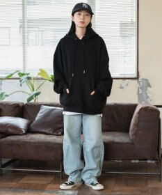 WEGO 【ユニセックス着用ITEM/MLXLサイズ展開/新色追加/裏起毛】スウェットプルパーカー