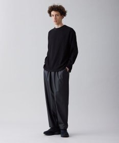 UNFILO MENS イージーケア ワッフル クルーネック [23年春夏商品]