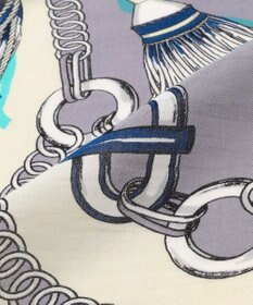 23区 manipuri ピルエットモチーフ コットンシルク ストール