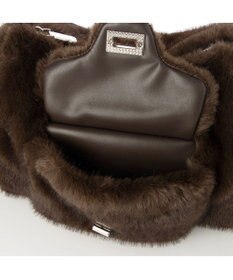 UNBILLION カシュカシュ cachecache / フェイクファーフラップポケット付き2wayショルダー