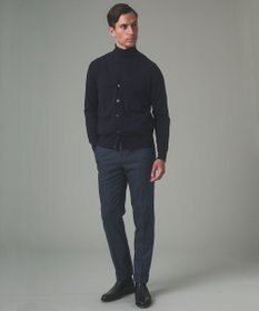 GOTAIRIKU 体温調整に【洗える/チクチクしにくい/ピリングしにくい】イタリア糸 ハイゲージ カーディガン_WOOL100%