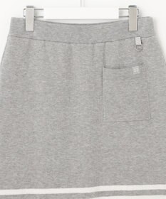 23区GOLF ウォッシャブルで気軽に着られる【WOMEN】モールボーダー ニットスカート