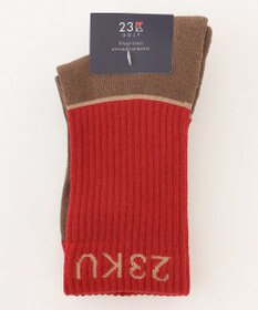 23区GOLF 【WOMEN】カラーブロック レギュラーソックス