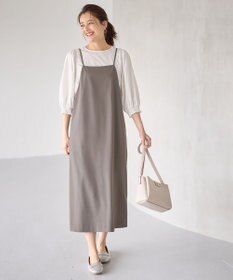 ANY 【セットアップ可能/UVケア/接触冷感/ストレッチ】イージーケアライトストレッチワンピース