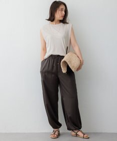 23区 S 【SLOW/一部店舗限定】シアーツイストシングルジャージー ノースリーブ カットソー