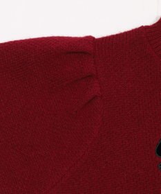 WEGO ベロアリボンアップリケタックスリーブニット