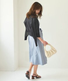 Feroux 【洗える】シアーカラー カーディガン