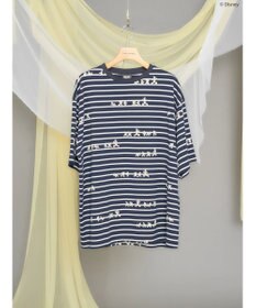 AMERICAN HOLIC 発砲プリントボーダーＴシャツ／Ｄｉｓｎｅｙ