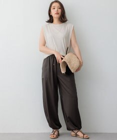 23区 S 【SLOW/一部店舗限定】シアーツイストシングルジャージー ノースリーブ カットソー