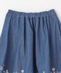 ANY KIDS 裾 ロゴ刺繍 スカパン