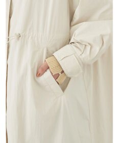 earth music&ecology テックフードロングコート