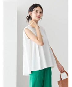 AMERICAN HOLIC 接触冷感バックフレアノースリーブプルオーバー