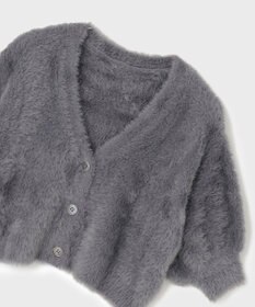 GRACE CONTINENTAL フェザースリーブニットカーディガン