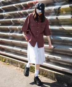 WEGO 【ユニセックス着用ITEM/SMサイズ展開/ウエストゴム】スウェットバギーショーツ