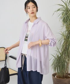 AMERICAN HOLIC ウエストタックシアーストライプシャツ