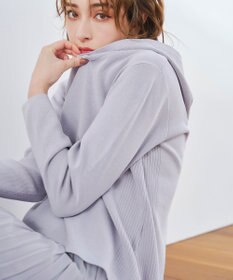 Tiaclasse 【洗える】サマーニットフードパーカートップス