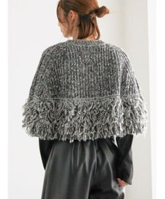 Te chichi ループ編みポンチョ