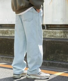 WEGO 【ウエストゴム/SMLサイズ展開】デニムイージーストレートパンツ2