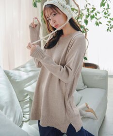 Tiaclasse 【安田美沙子さん着用・選べる2type・洗える】もちニットチュニック