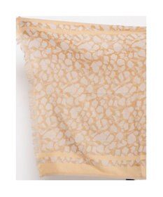 UNBILLION カシュネ cache nez / ライン入アニマル柄ジャカードストール