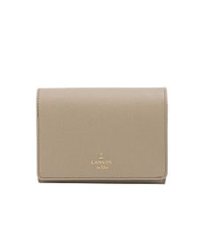 LANVIN en Bleu リュクサンブールカラー 二つ折り被せ財布