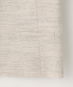 J.PRESS LADIES ライトツイードストレッチ ノーカラー ジャケット