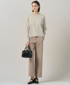 ICB 【洗える】 シルキーウールダブルフェイス ニットプルオーバー