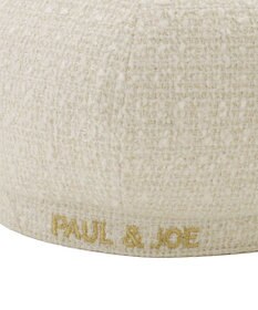 MOONBAT PAUL & JOE ACCESSOIRES ロゴ刺繍ツイードベレー