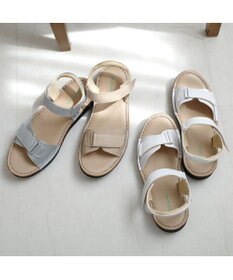 Pointer 本革 甲幅調整 超軽量マジックテープ付きサンダル