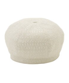 MOONBAT PAUL & JOE ACCESSOIRES ロゴ刺繍ツイードベレー