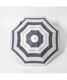 UNBILLION cache nez / 麻調ボーダーバルーンショートパラソル