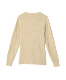 CRAFT STANDARD BOUTIQUE 襟付きコンパクトリブニットカーディガン