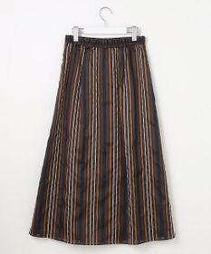 自由区 マルチストライプジャカード スカート