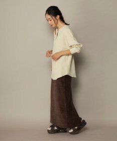 OP／FILA 【ocean pacific】らくティブ/ヘンリーネックワッフルロンT