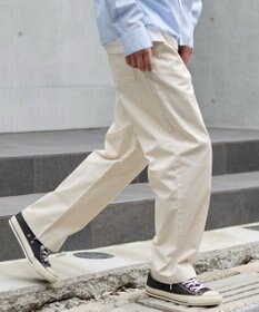 WEGO 【ユニセックス着用ITEM/XSSMLサイズ展開/ウエストゴム】ユルフィットコットンイージーパンツ