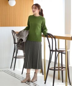 ANY 【10色展開/ウエストゴム】ウーリッシュフラノ プリーツスカート