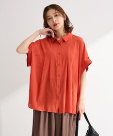 Green Parks タック入りオーバーサイズシャツ