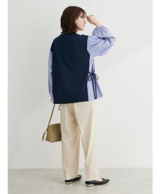 Green Parks 布帛ドッキング脇リボンプルオーバー