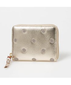UNBILLION ペルケ perche / ドット刺繍ラウンドパームフィットウォレット